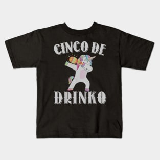 Cinco De Drinko Lime Cinco De Mayo May Fifth 2018 Drinking Kids T-Shirt